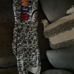 BAPE Big ABC Camo Shark Full Zip Hoodie 'Blue'