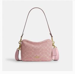 Coach Pink Denim crossbody