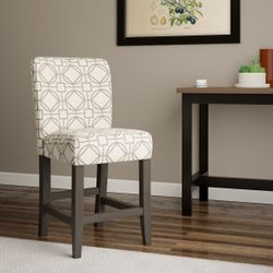 HY - set of 3 pz Classic Parsons Counter Height Barstool Gray Lattice - HomePop