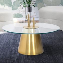 Glassimo Iron Brushed Coffee Table

