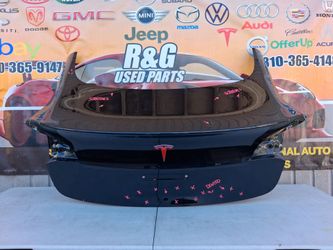 2017 2018 2019 2020 2021 2022 2023 TESLA MODEL 3 TRUNK SHELL ORIGINAL USED (DENTED)