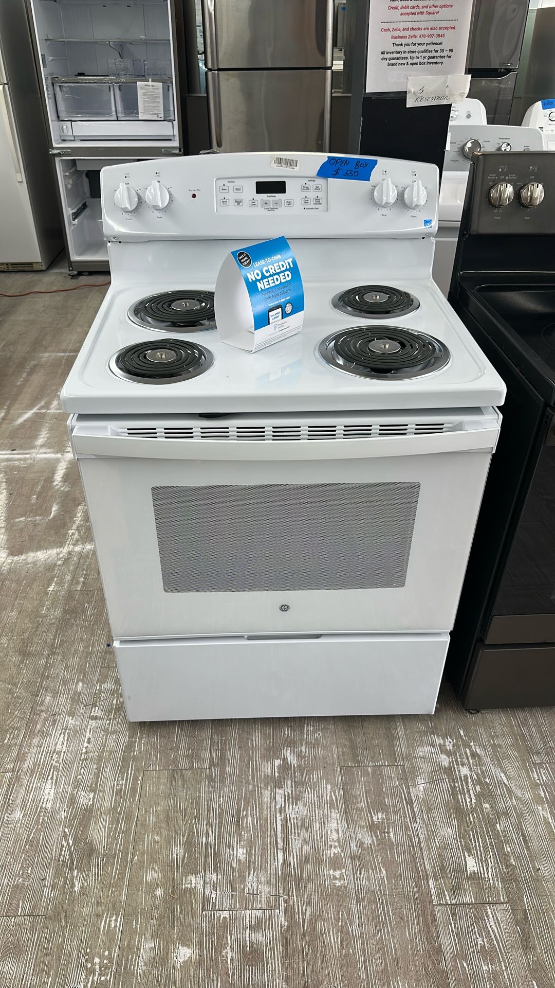 White GE Electric Coil Range (Memorial Day Special)