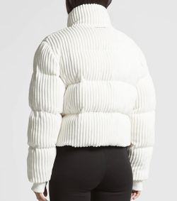 Ribbed White Gorgeous Jacket Size M