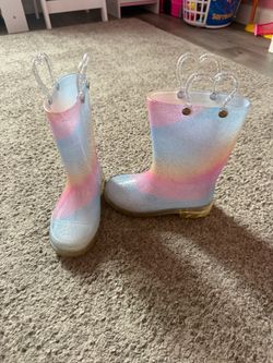 Girls toddler rain boots size 9