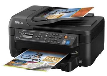 Epson Workforce WF-2650 All-in-One Wireless Color Printer with Scanner, Copier and Fax - with new sealed cartridges