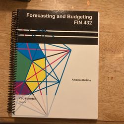 Forecasting And Budgeting Book