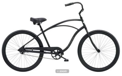 New Electra Cruiser 1 step over cruiser bike single speed 24 inch wheel youth kids black 