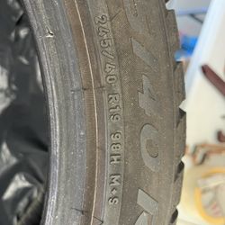 Great Condition Pirelli 245/40 R19 Winter Tires