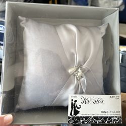 His & Hers Ring Pillow