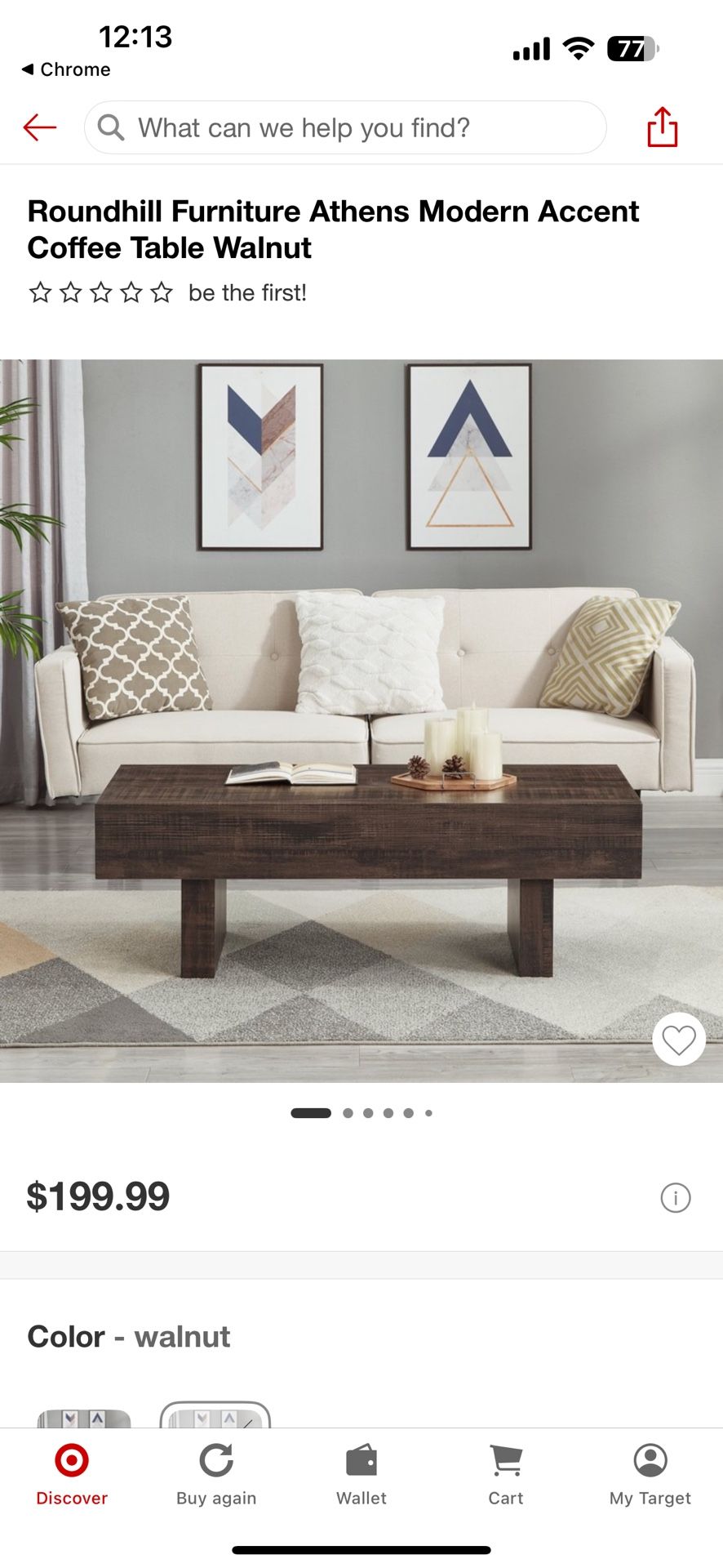 Roundhill Coffee Table, Damaged - FREE