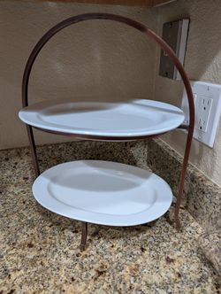 Crate & Barrel Server/ Fruit Stand