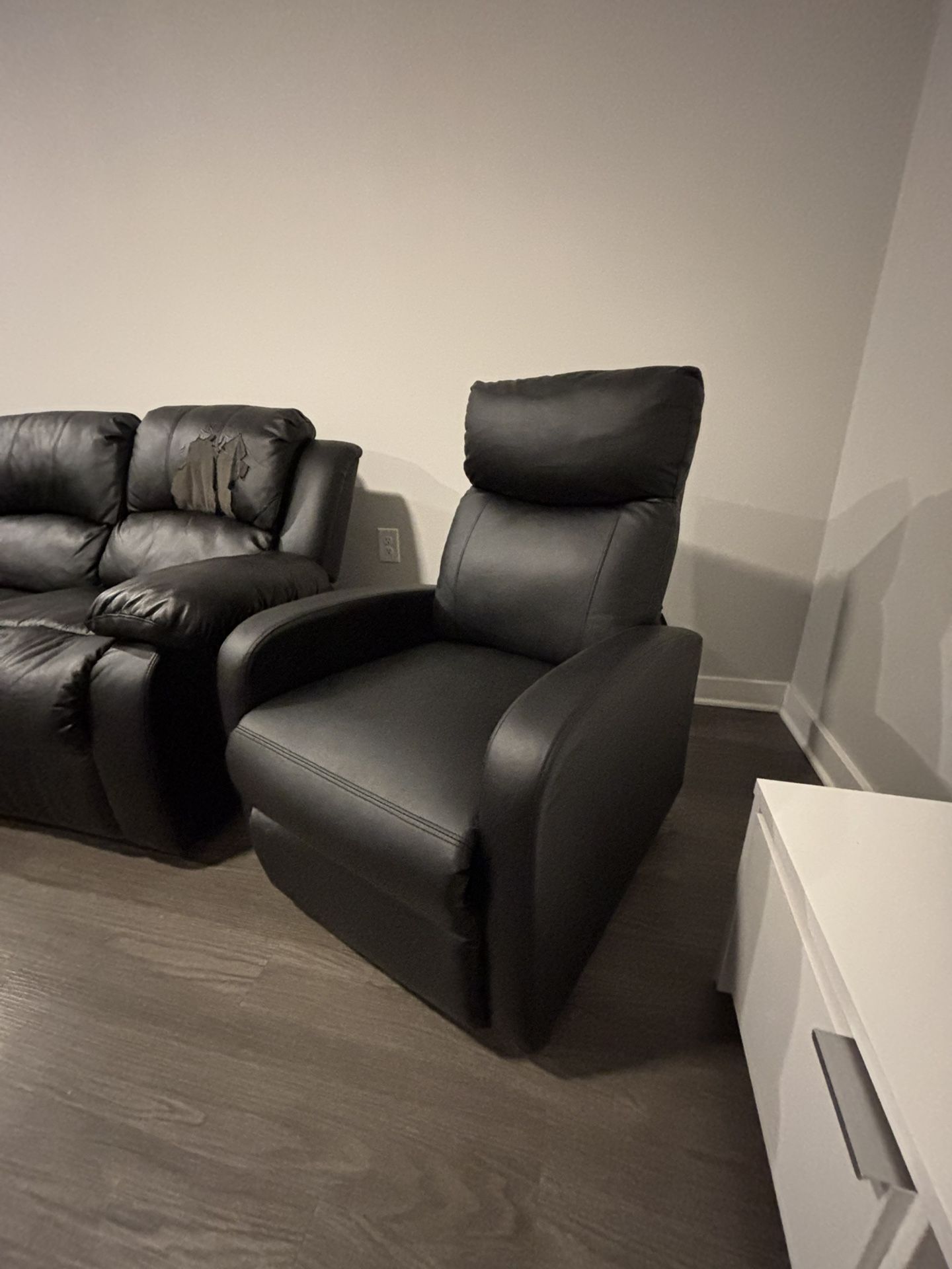 Black Reclining Chair