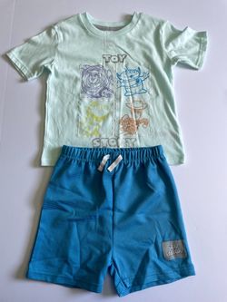 4T Toddler Boys Disney Pixar Toy Story Characters Shirt & Shorts Outfit Set