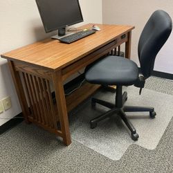 Desk And Filing Cabinet 