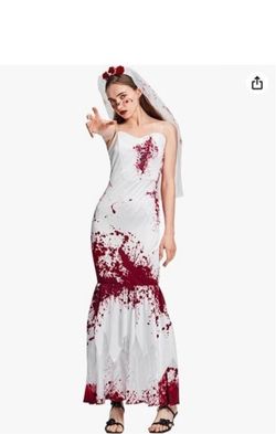 Bloody Bride Wedding Dress Costume Size Large 12-14