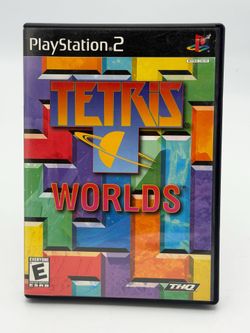 Tetris Worlds PS2 Game Tested CIB Blue Disc