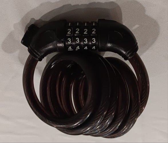 Four Digit Combination Bicycle Motorcycle Cable And Lock For Security Anti Theft