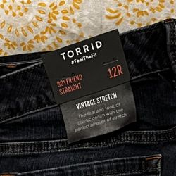 Torrid Jeans Boyfriend Sttaight tyle