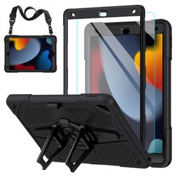 Heavy Duty Shockproof Case for Kid with Screen Protector for iPad 10.2 inch 7th, 8th, 9th Generation 