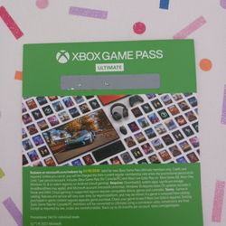 Two 1 Month Xbox Game Pass Ultimate 