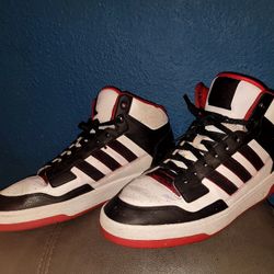 Adidas Red Blk Fast Mid Tops 9/10
