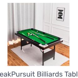 PeakPursuit Billiards Table