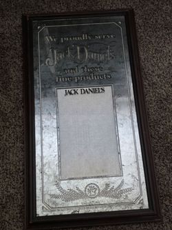 Jack Daniel's Old No. 7 Advertising Bar Mirror