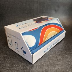 Retro Rainbow Tablet Pillow By LAPGear: Fits Up To 11” Tablets