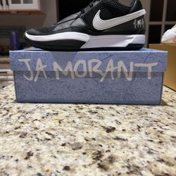 Nike Ja Morant 1s. Black And White Size 9 Men