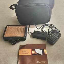 Genaray LED-5300 120 LED Dimmable Compact On-Camera Ligh for Camera, w/ Charger