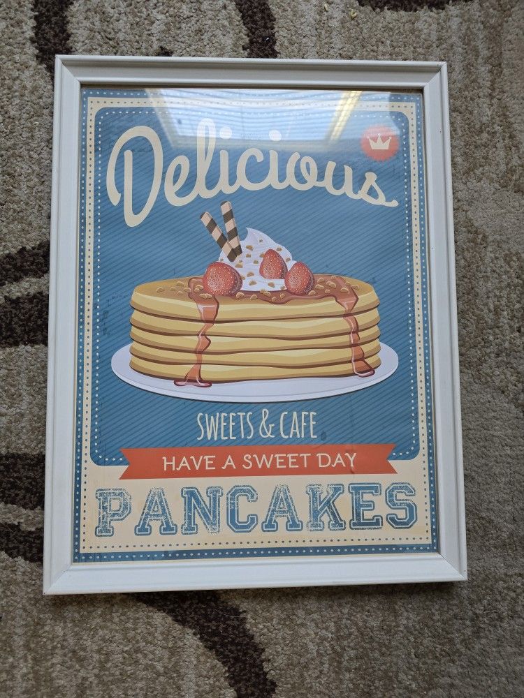 Delicious Pancakes Framed Poster