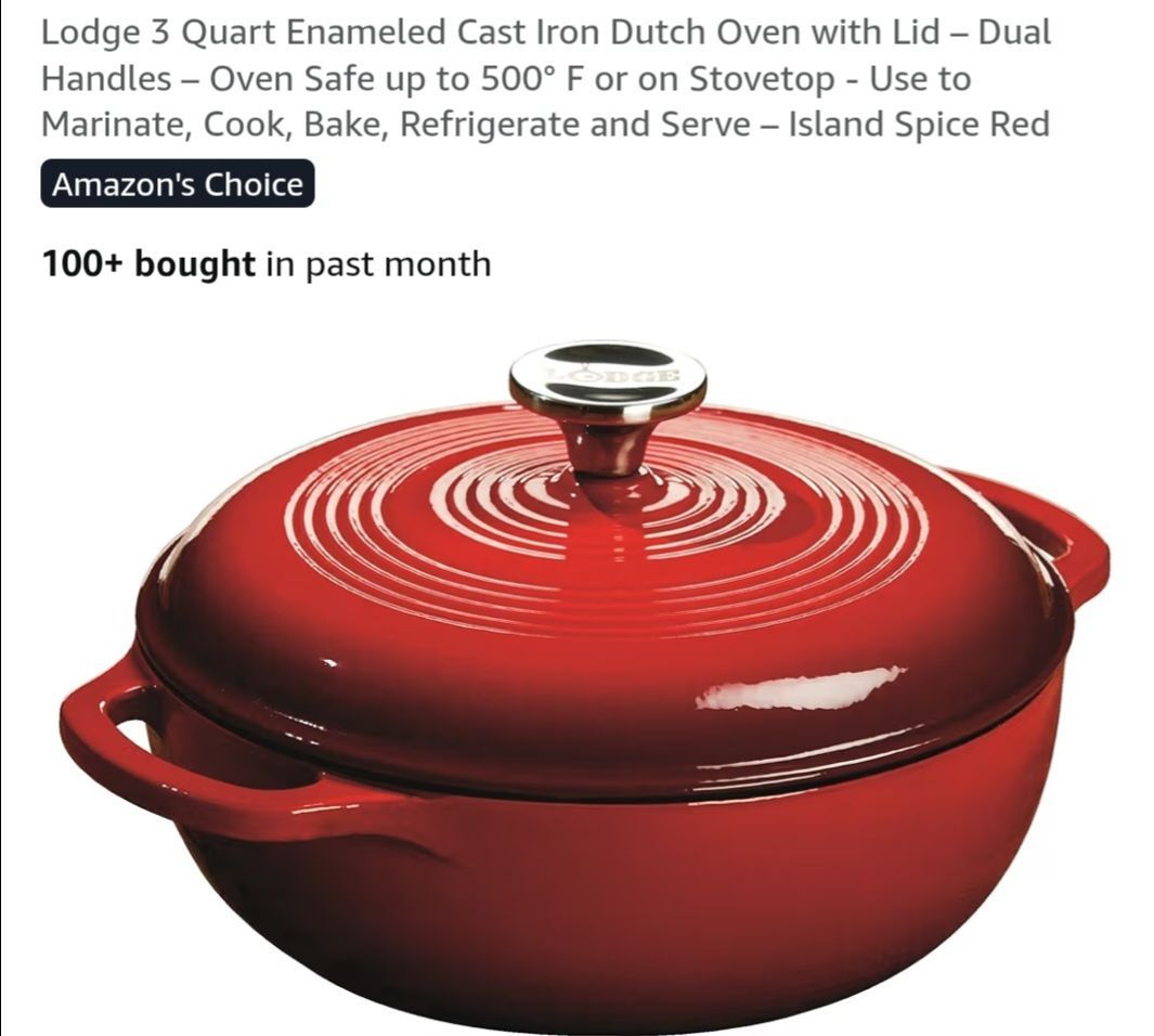 Usa no.brand lodge cast iron Dutch oven