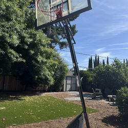 Title: Free Spalding Portable Basketball Hoop (Needs Repair - You Disassemble & Pick Up)