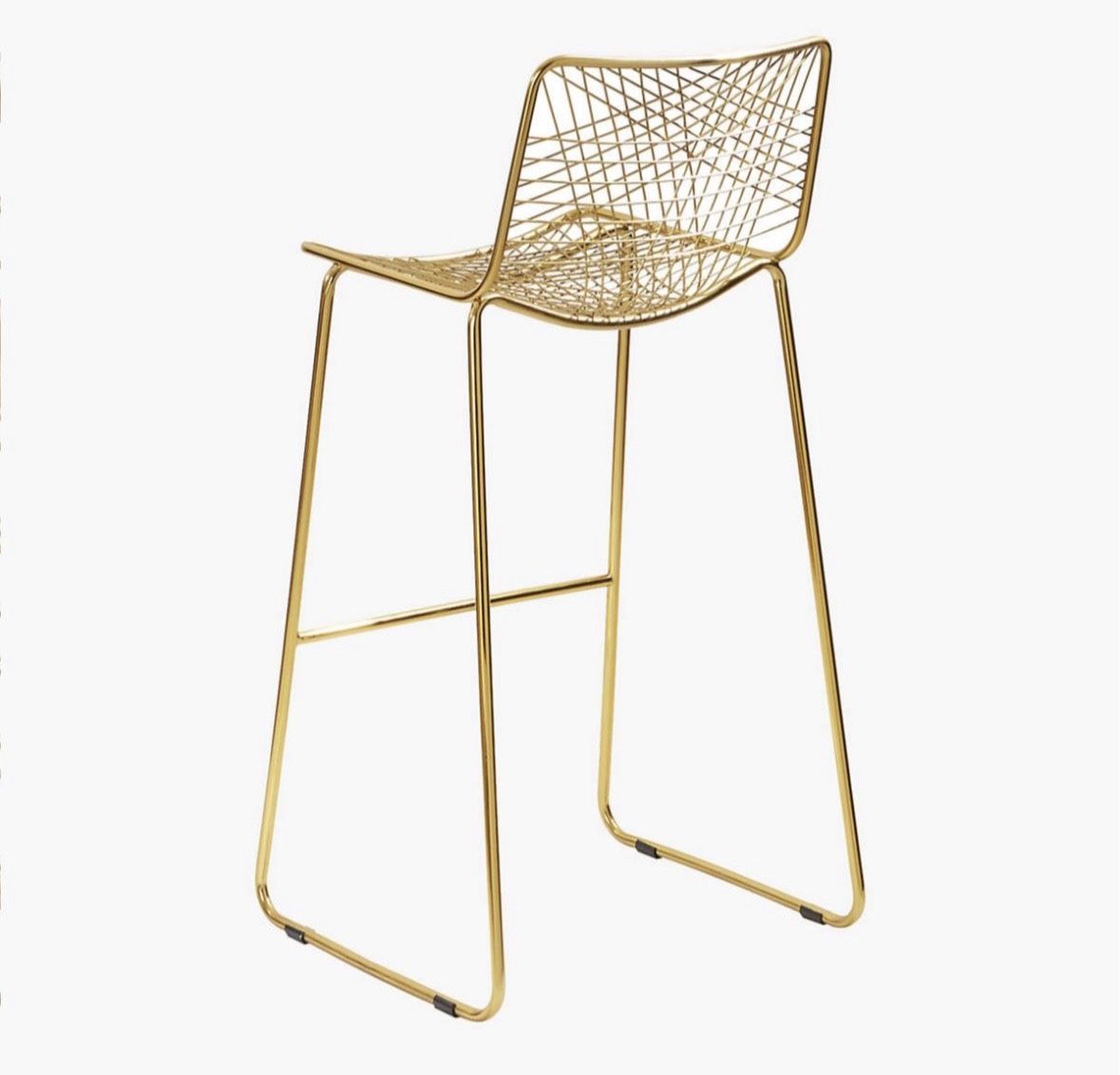 CB2 Gold Barstools (set of 4)