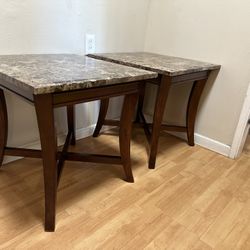 Beautiful Marble Design Top End Tables