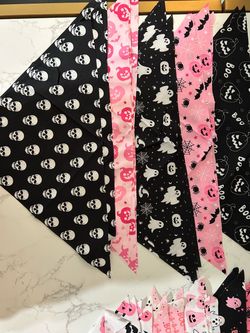 Multicolor Halloween Bandanas for small and medium sized dogs