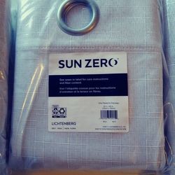 White 40"x63" Curtain Panel 8 Available Sun Zero