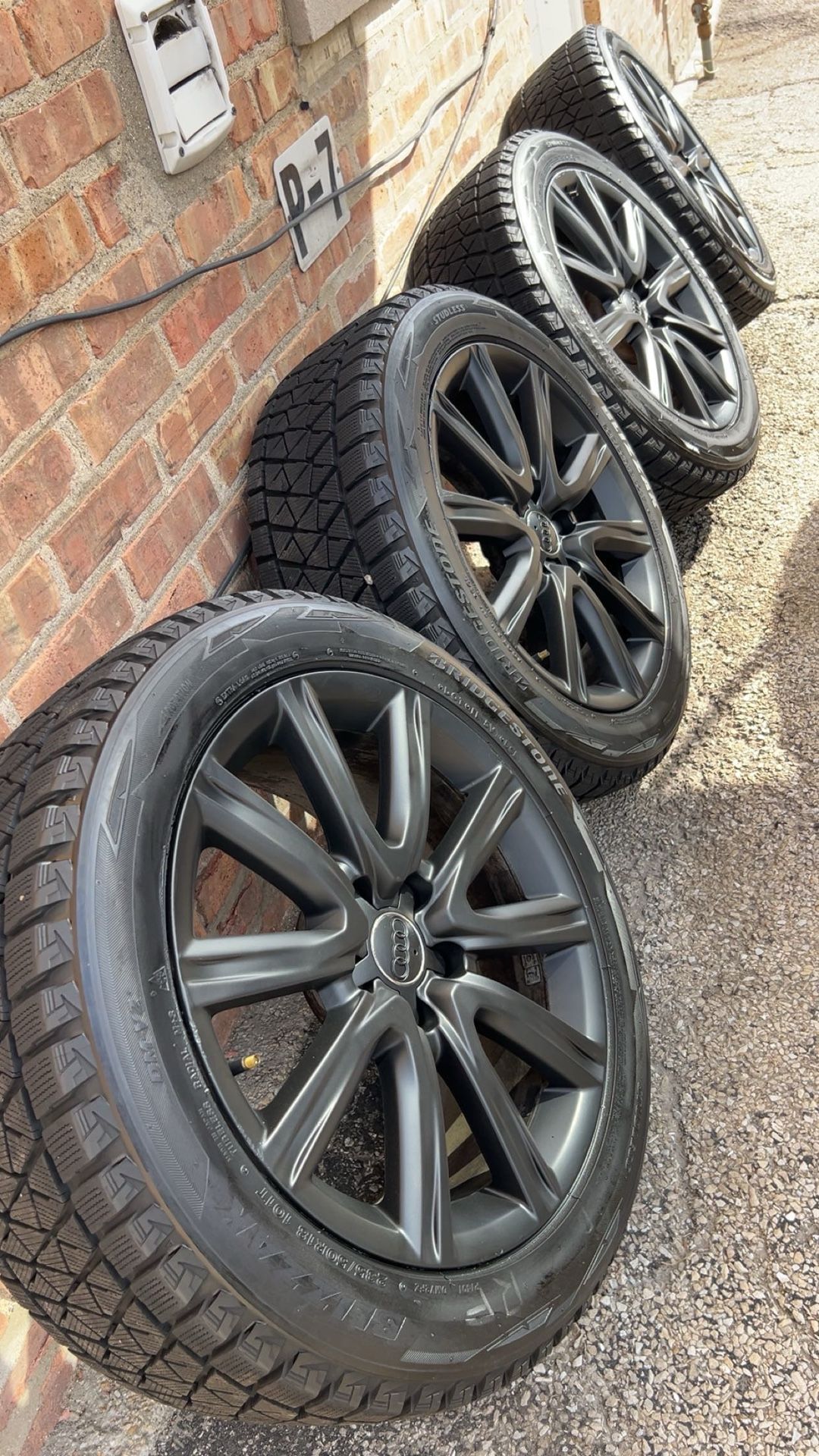 18” Audi Rims And Like New Tires 5x112 Bolt Pattern