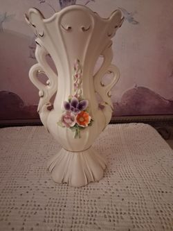 Vintage Flowery Vase