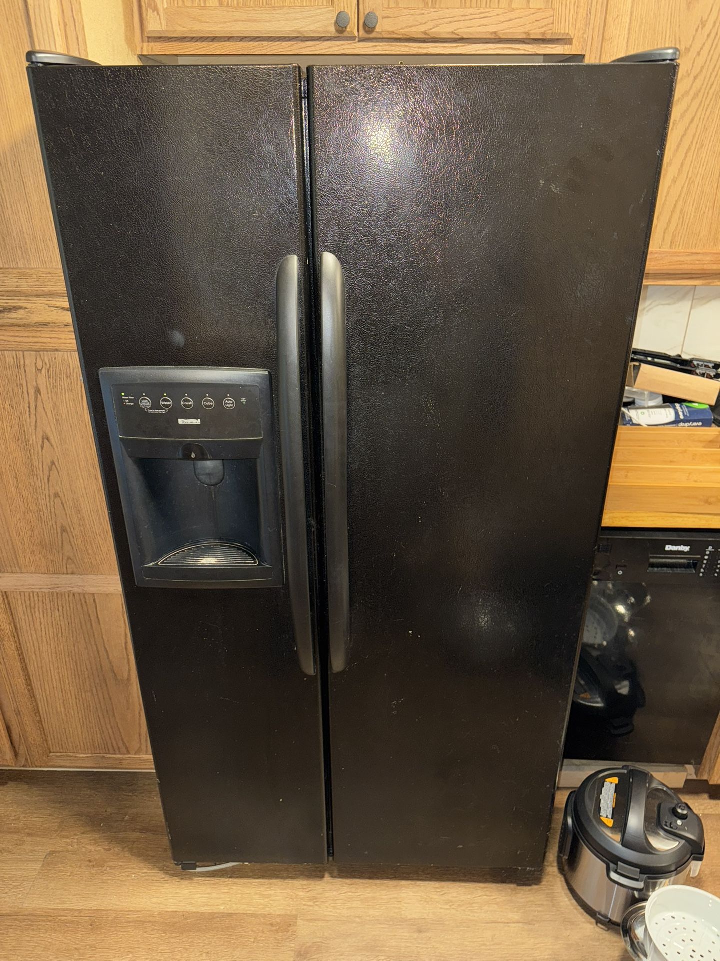 Black Fridge With Water Dispenser