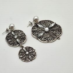 Asymmetrical Silver Earrings