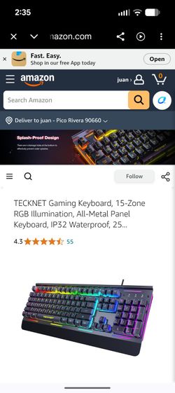 Gaming keyboard
