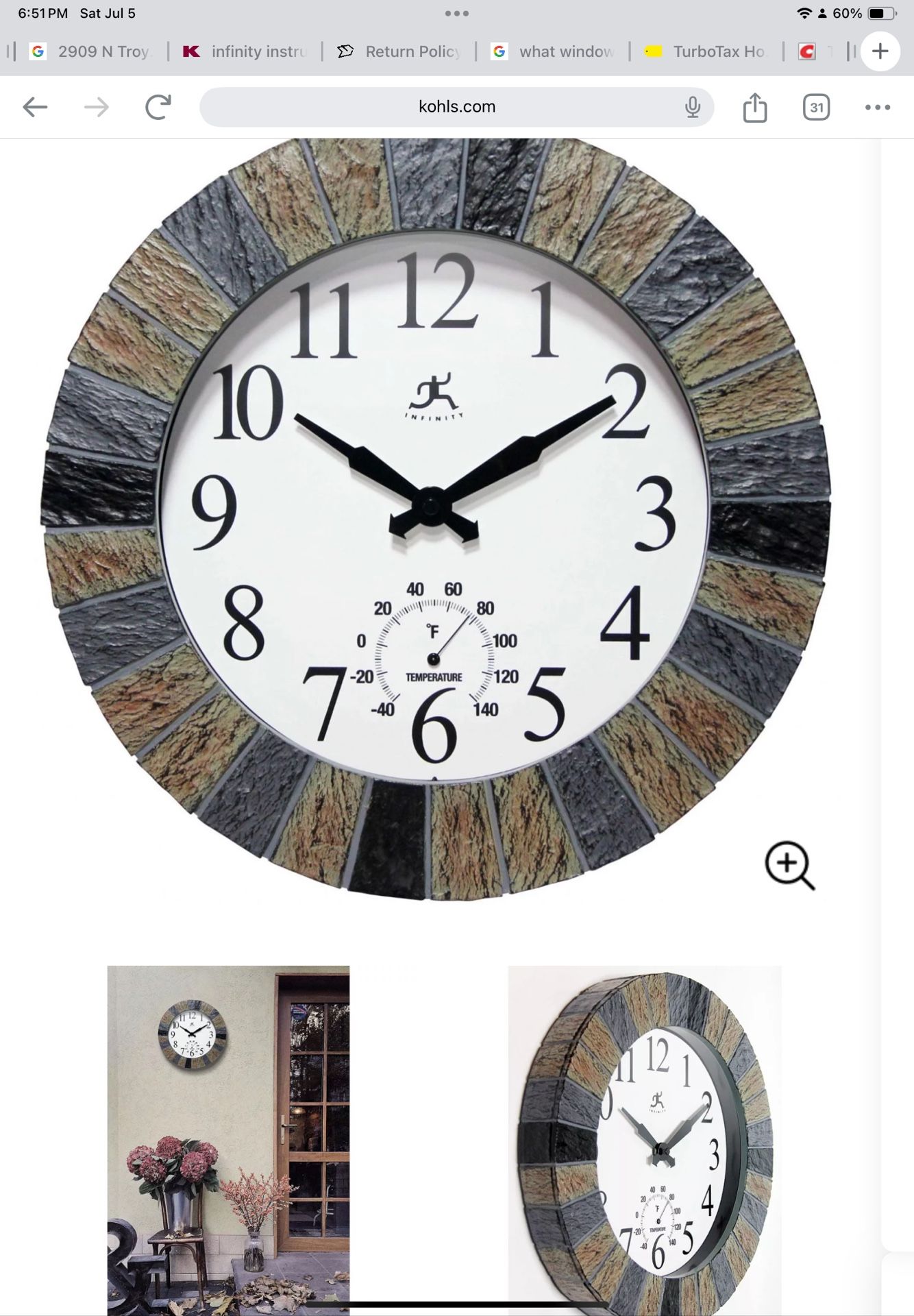Outdoor Clock With Thermostat