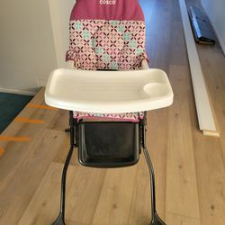 COSCO DELUXE SIMPLE FOLD HIGHCHAIR EXC. SEE DESCRIPTION COND.