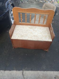 One Person Bench With Storage Underneath Seat