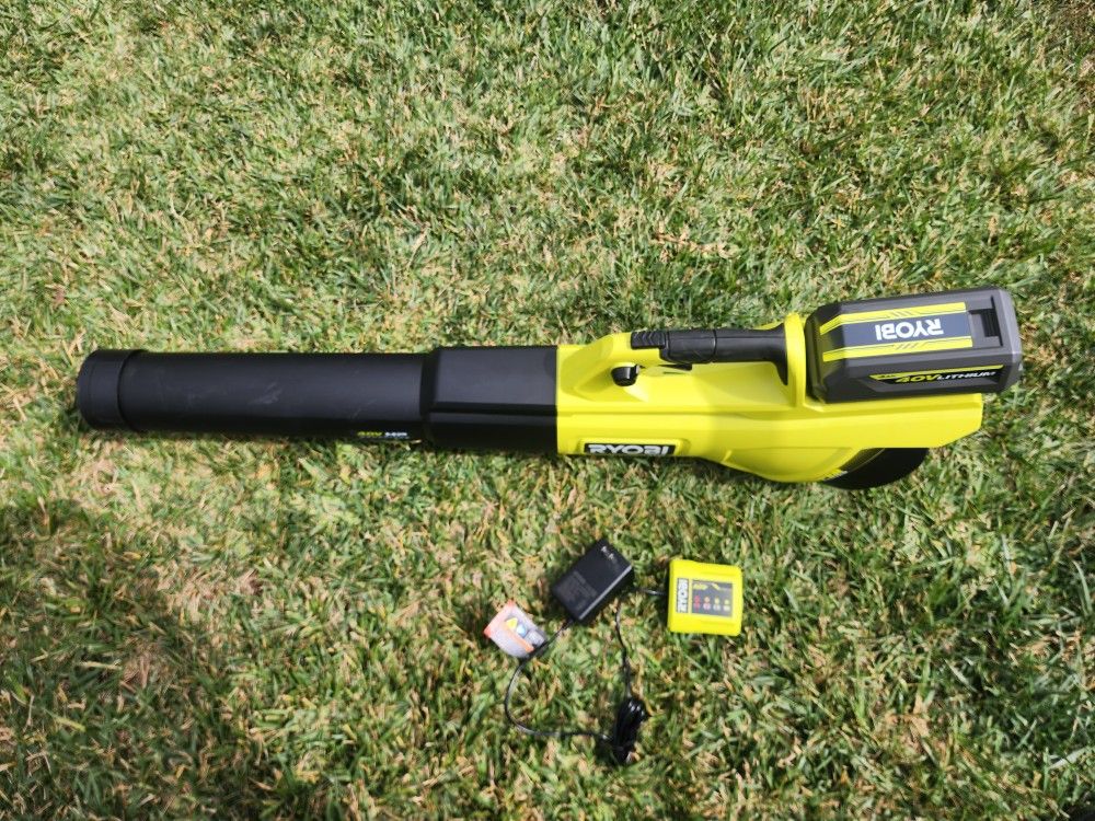 Ry9bi 40v Brushless Whisper Series Blower New Gen Baterie And Charger $130