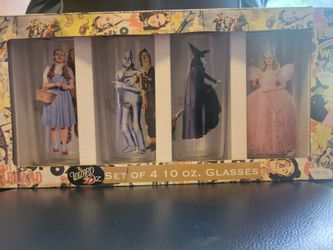 Wizard of Oz Set of 4 Drinking Glasses
