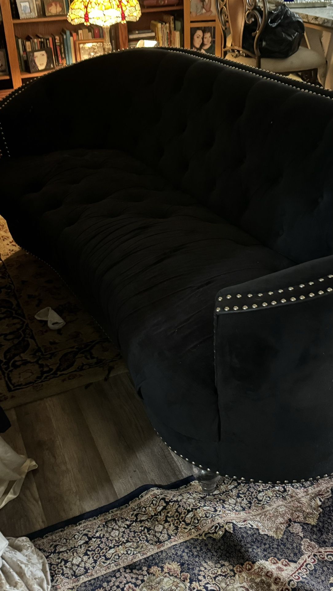 Vintage Black Couch 