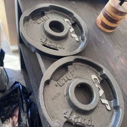 2x 10lb Weight Plates 
