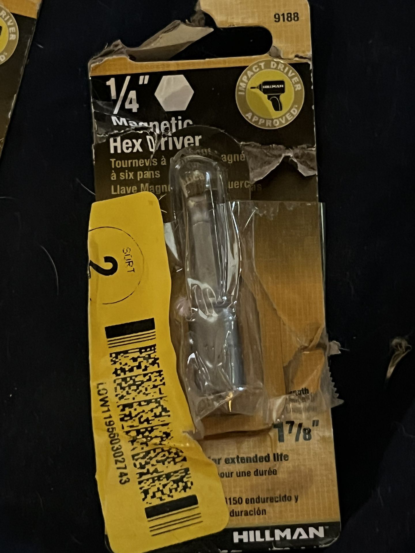 Hillman Magnetic 1/4” Hex Nut Driver